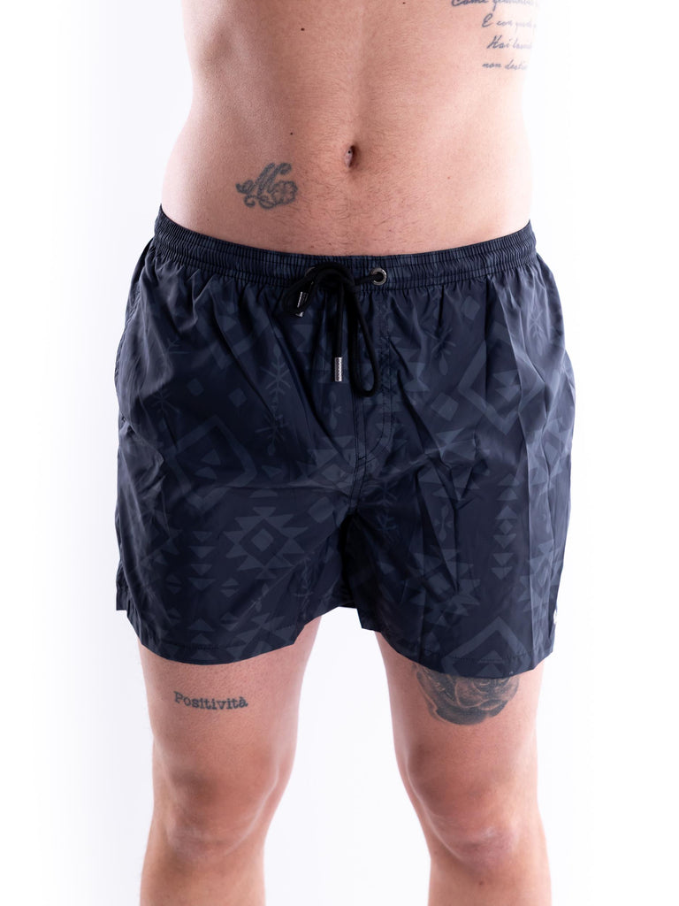 Pantaloncino uomo classic beachwear Monouxy black MCLB MONOUXYMULTICOLOR TOOCO 