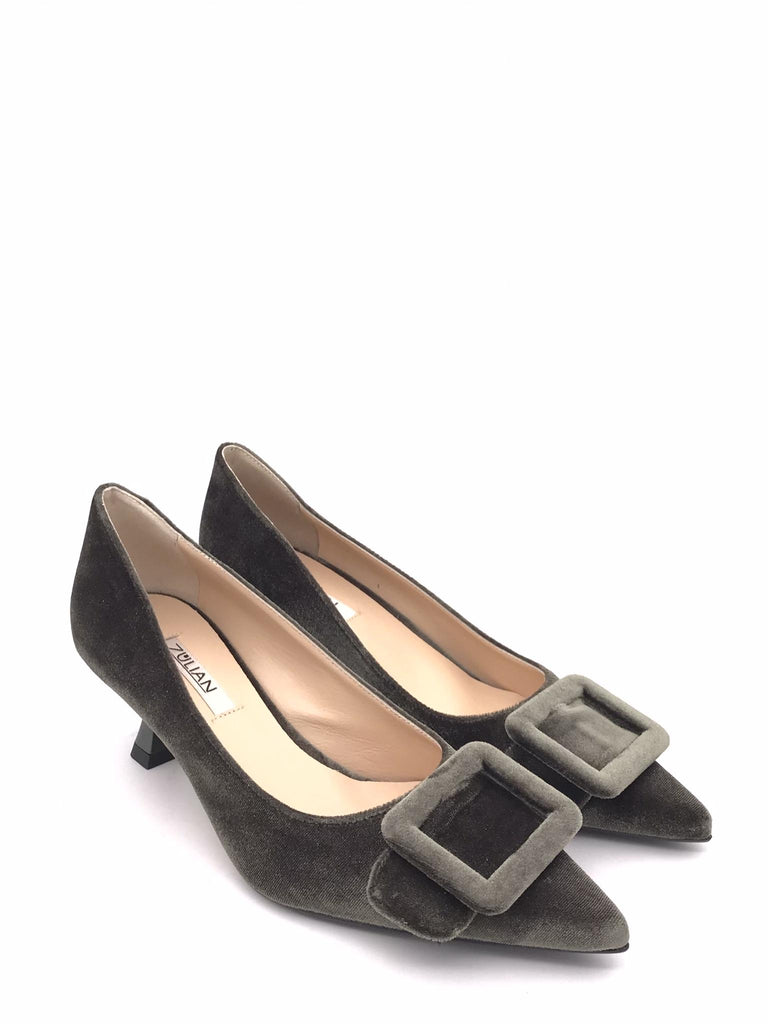Decolletè Jenny in velluto militare 1936 MILITARE ZULIAN 