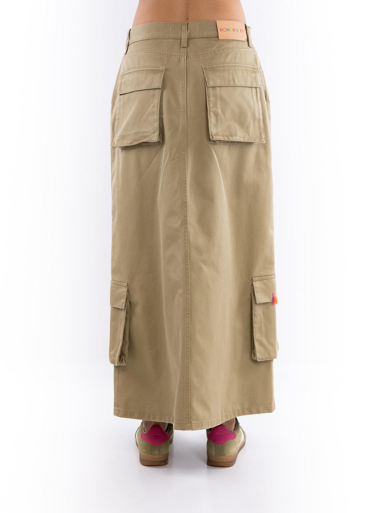 Gonna lunga Monti cargo cachi W2S5039 DTFCLDCACHI DON THE FULLER 