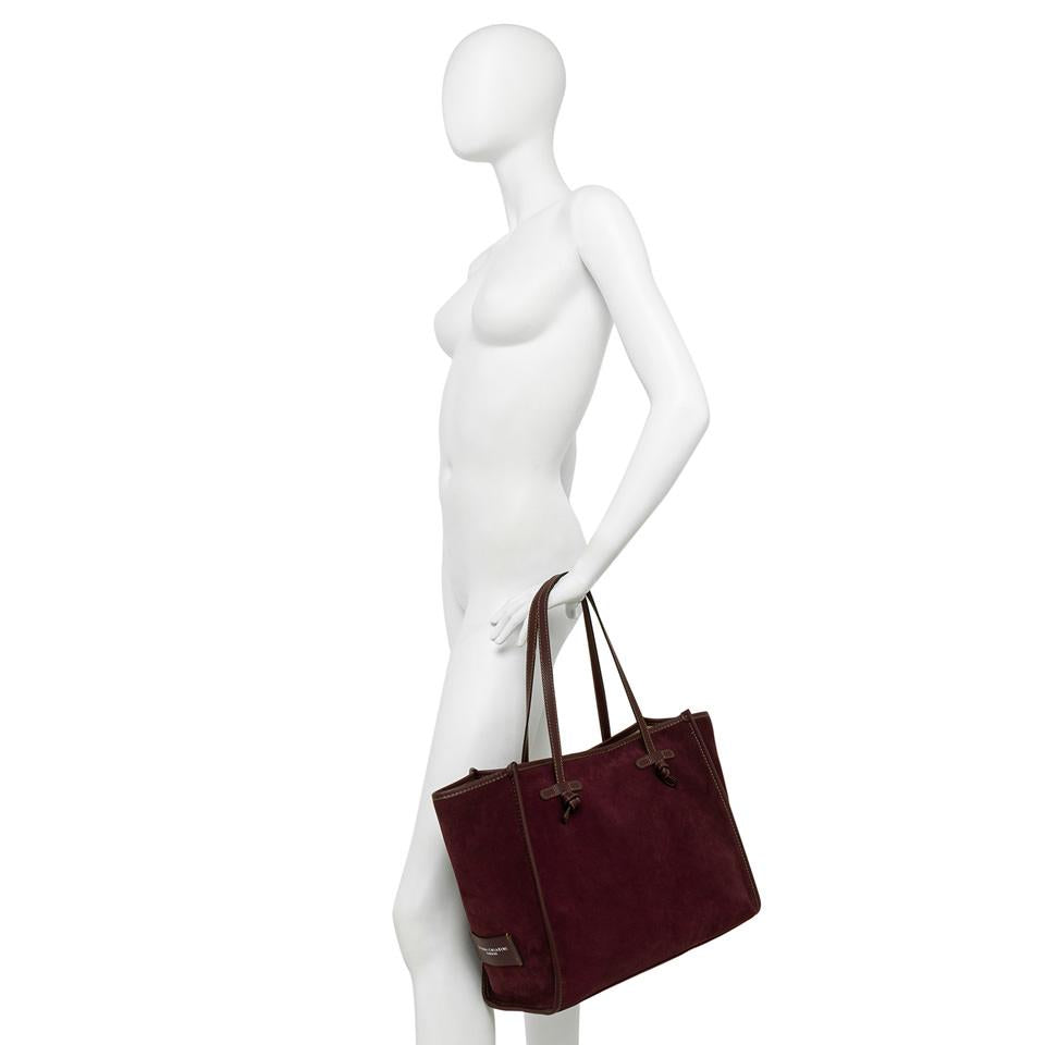 Borsa Marcella in pelle scamosciata daino BS8990 TAUPE GIANNI CHIARINI 