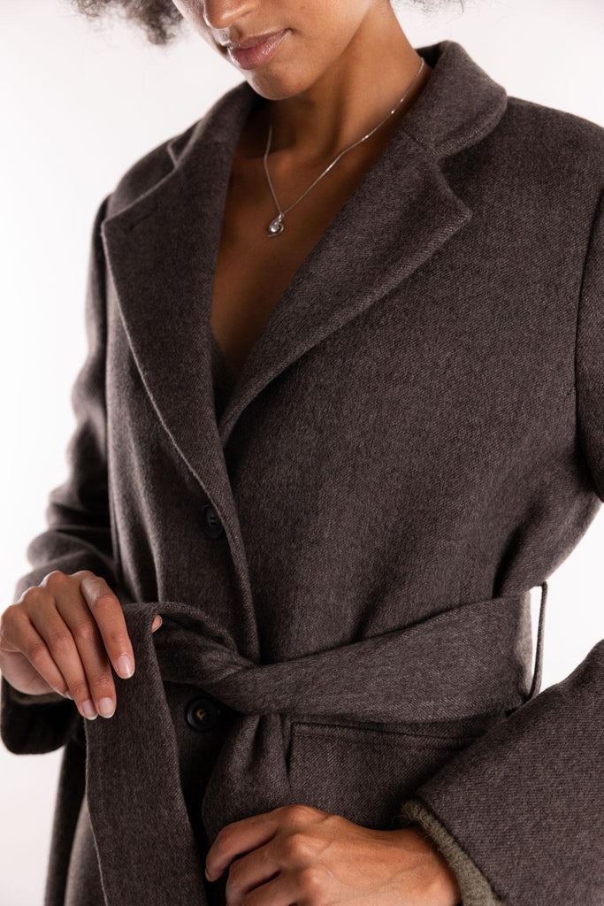 Cappotto Giostro in lana marrone 2523016162200 010MARRONE MARELLA 