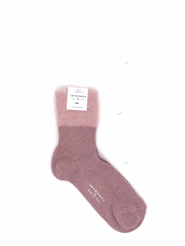 Calzino corto mohair basic rosa FW250105 ROSA IN THE BOX 