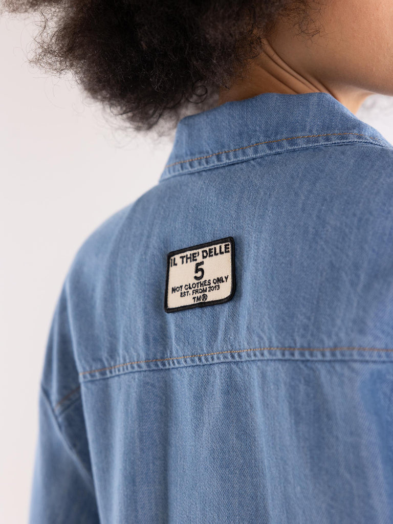 Giacca camicia donna Pixie in denim blu PIXIE UNICABLU IL THE' DELLE 5 