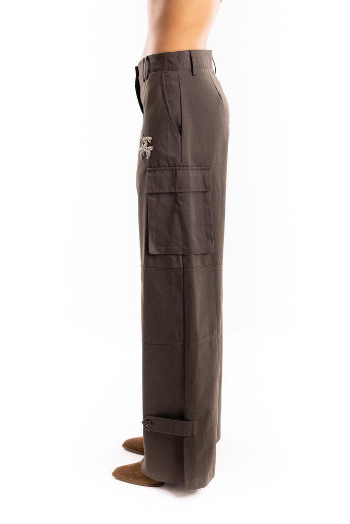 Pantalone cargo fake cioccolato BUW25011 CIOCCOLATO BRAND UNIQUE 