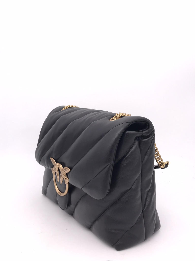 Borsa big love puff maxi quilt nera 100037 A0F2NERO PINKO 