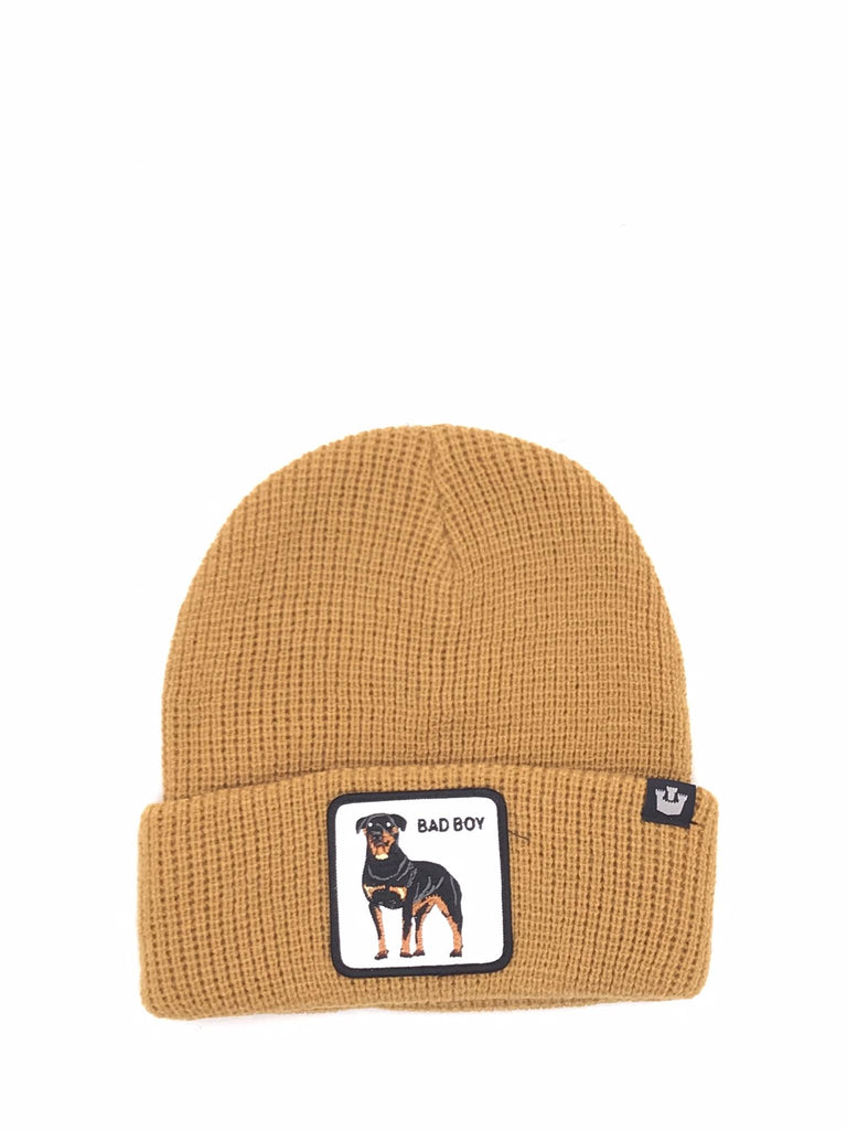 Berretto Bad boy effetto maglia ocra BEANIES BAD BOYOCRA GOORIN BROS 