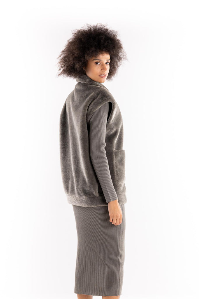 Gilet smanicato Naval grigio 25234560152 GRIGIO MARELLA 