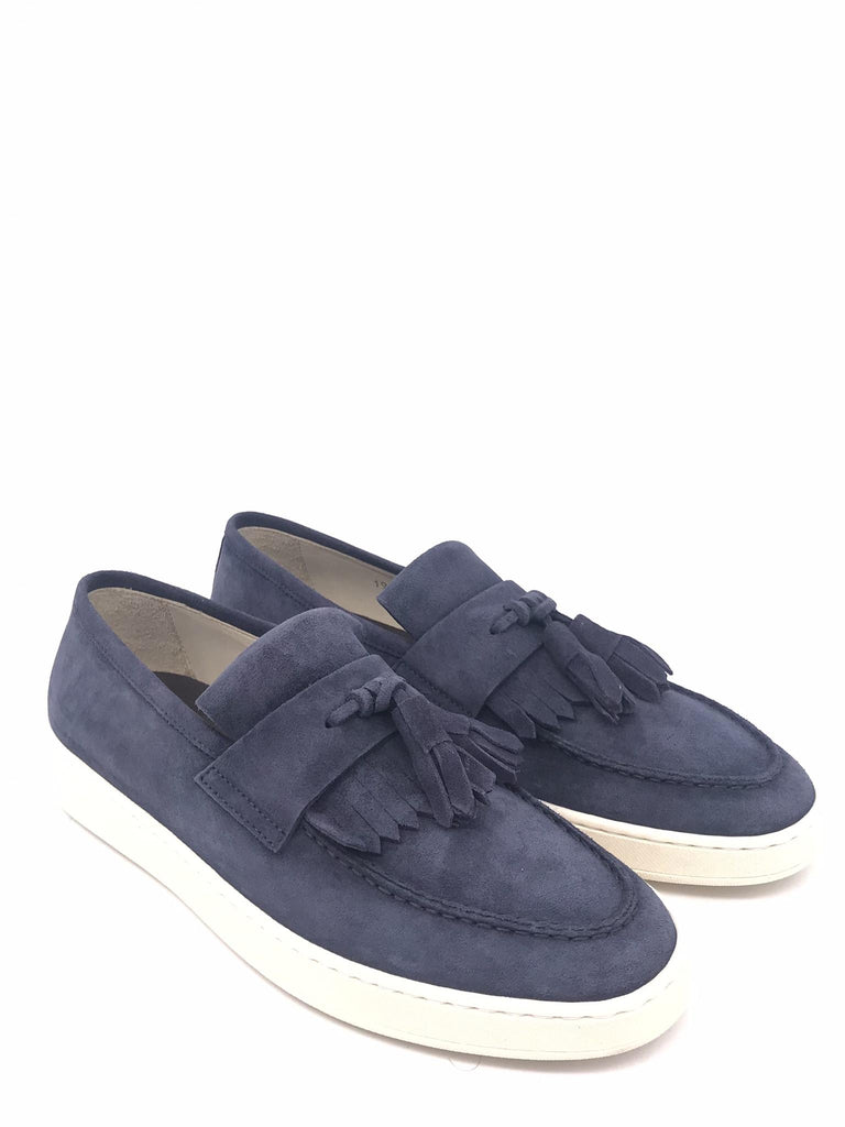 Sneakers slip on in camoscio blu 1946 BLU CORVARI 