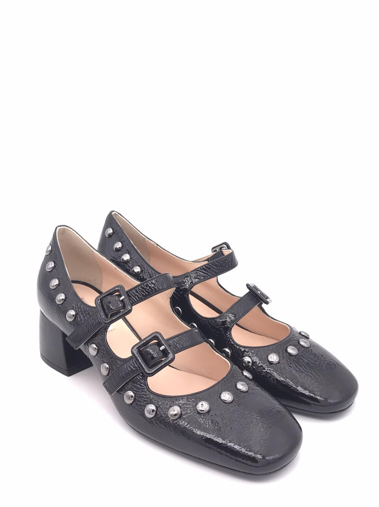 Scarpa Matilde con cinturini in naplak nero 1814 NERO ZULIAN 