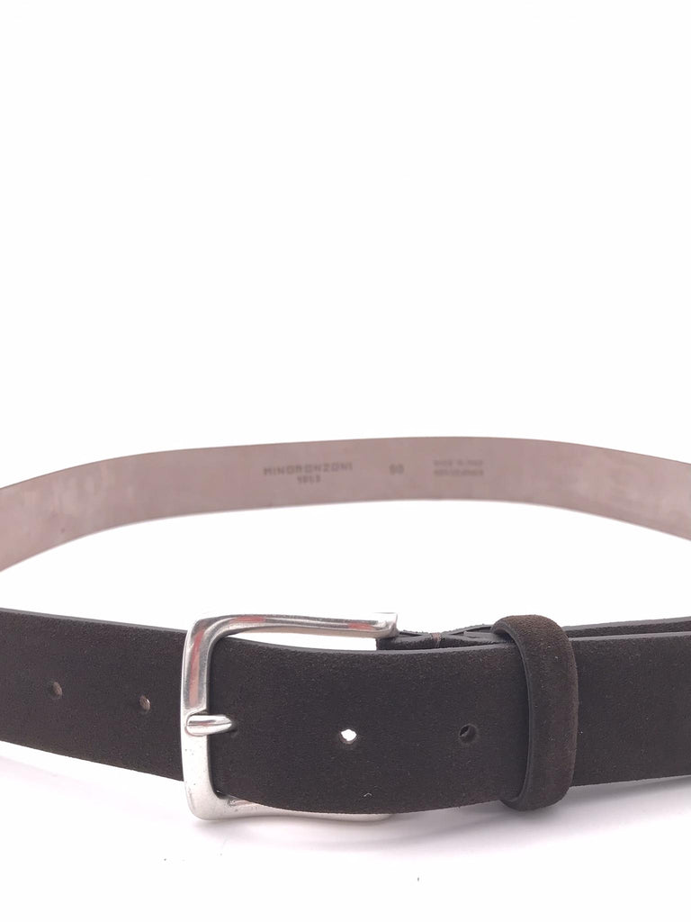 Cintura classica in camoscio marrone MRF2511C40 MARRONE MINORONZONI 