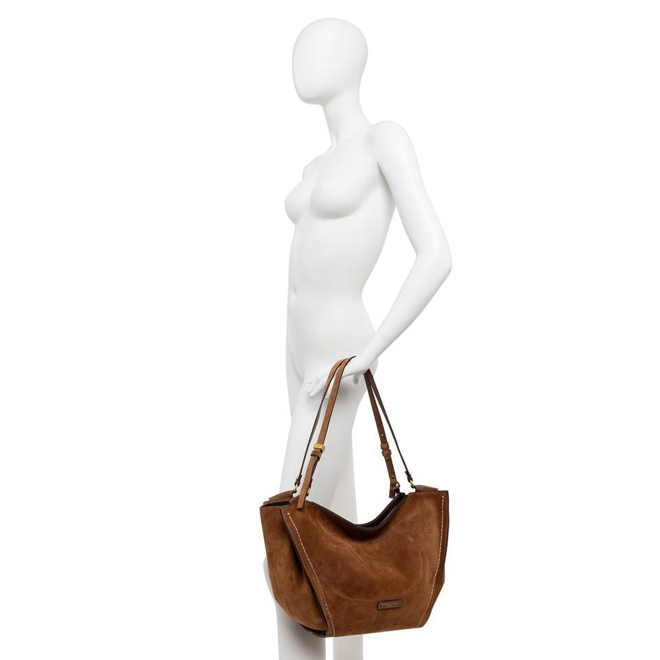 Borsa Bloom in camoscio cognac BS12037 COGNAC GIANNI CHIARINI 