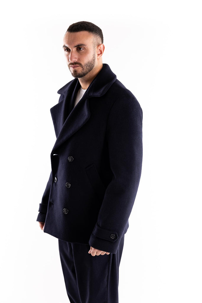 Caban corto blu W5U506 BLU THE EDITOR 