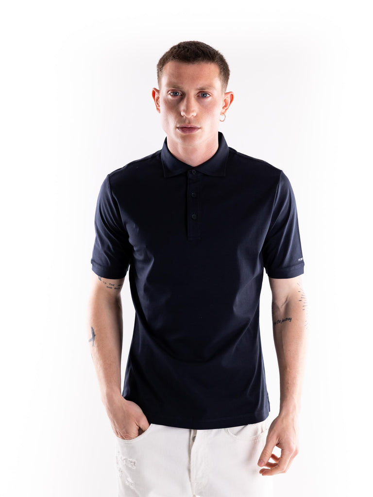 T-shirt uomo polo Male blu MALE BLU PEOPLE OF SHIBUYA 