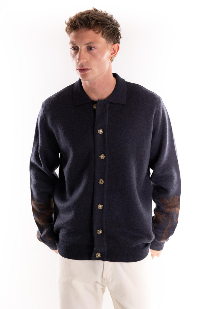Maglia cardigan Malibou blu TOCOM PLK MALIBUBLU TOOCO 