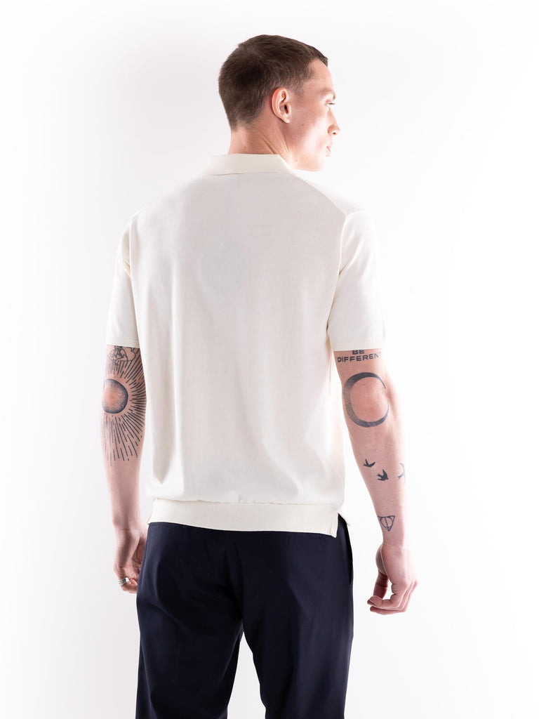 Maglia polo uomo Nito in filo bianca
