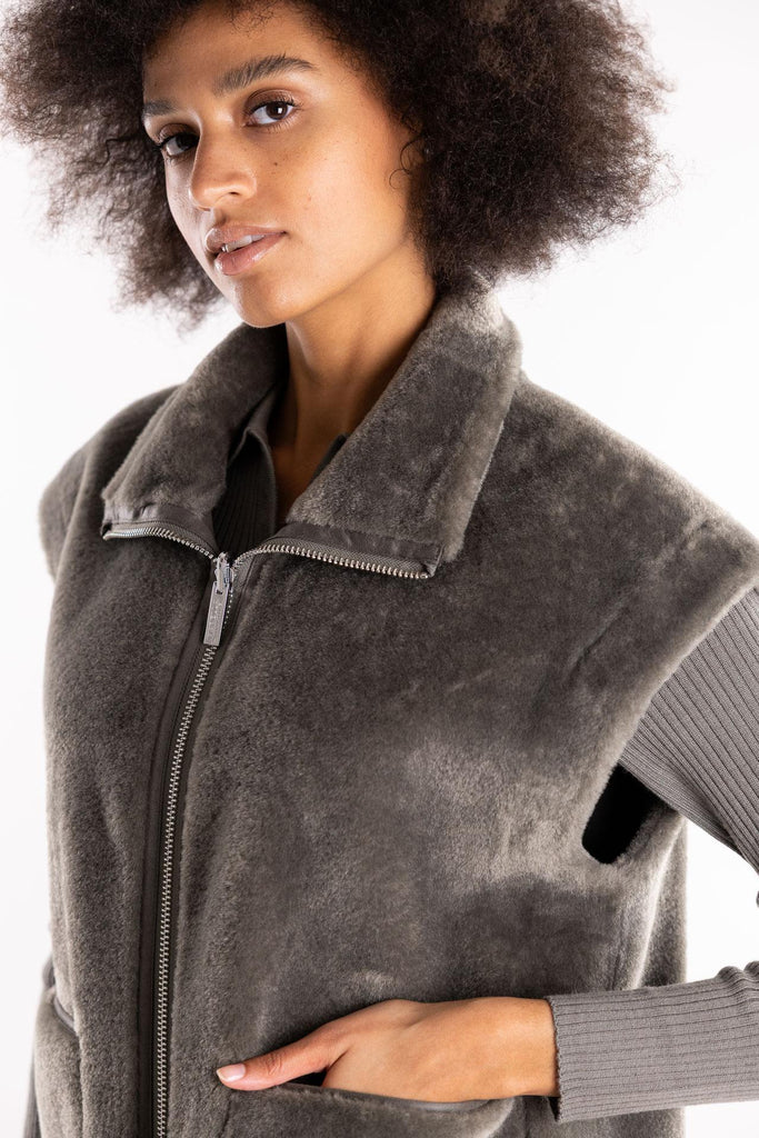 Gilet smanicato Naval grigio 25234560152 GRIGIO MARELLA 
