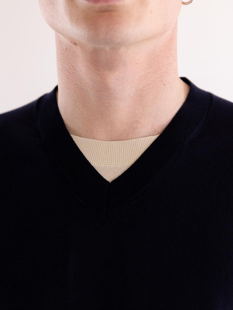 Maglia pullover uomo blu A005 F1006685 PAOLO PECORA 