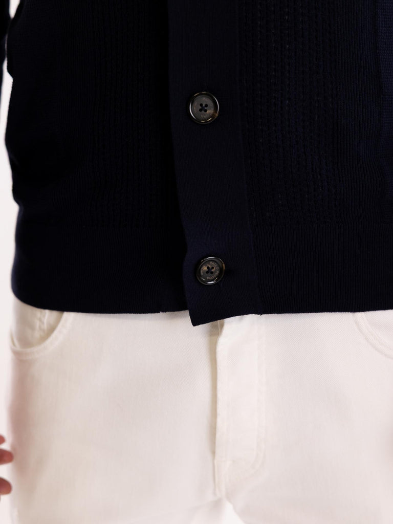 Cardigan uomo blu A043 F3006685 PAOLO PECORA 