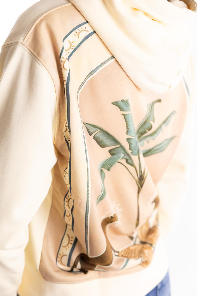 Felpa full zip con cappuccio crema TOCOW HFZ HOODIECREMA TOOCO 