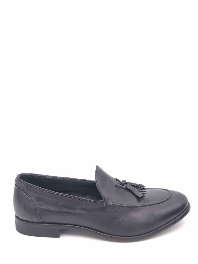 Mocassino Douglas in pelle nera con nappine DOUGLAS/N NERO ZULIAN 