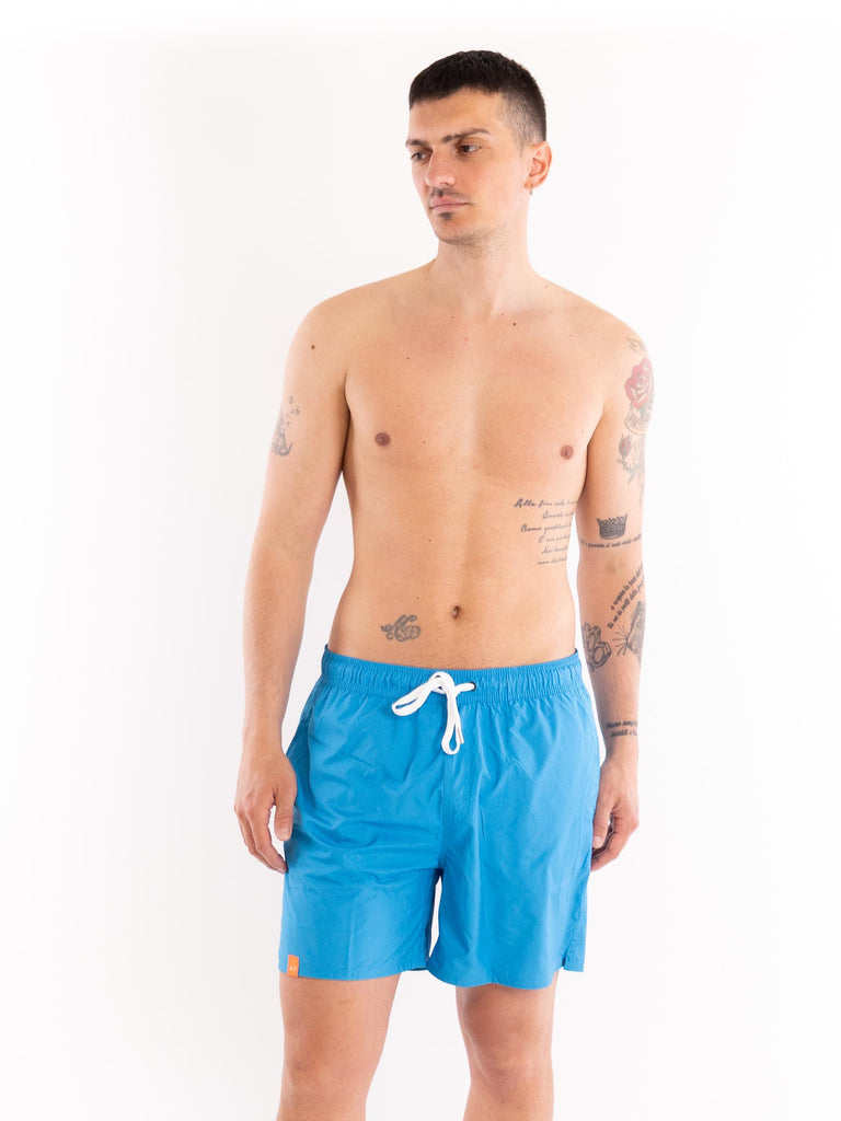 Boxer mare in nylon turchese water print H33118 13 SUN 68 