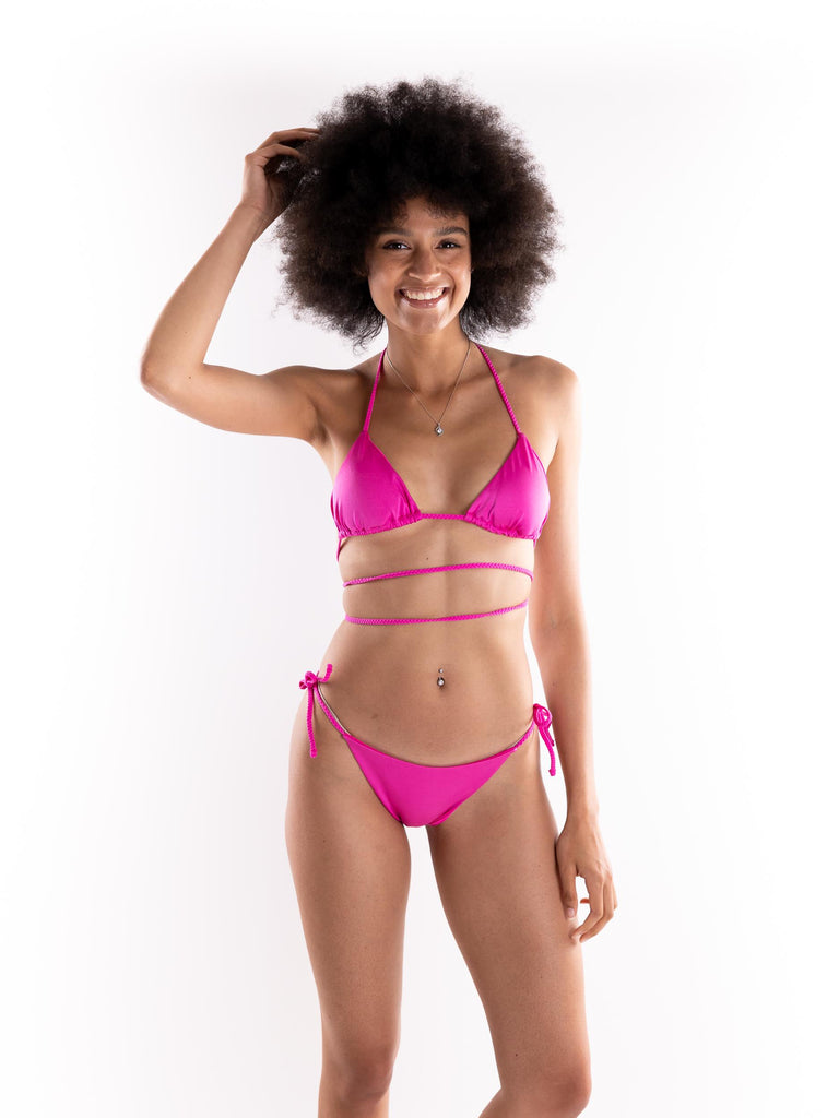 Bikini triangolo coral line fucsia 125WBWBK5250 044 4 GIVENESS 