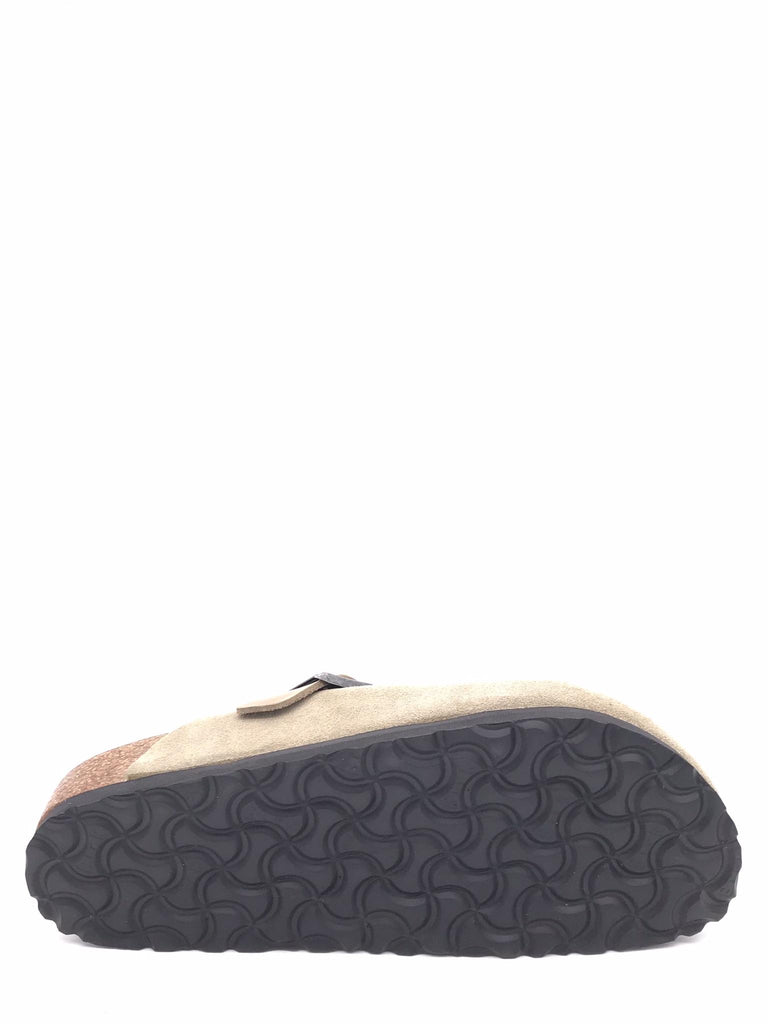 Ciabatta unisex Boston braided taupe