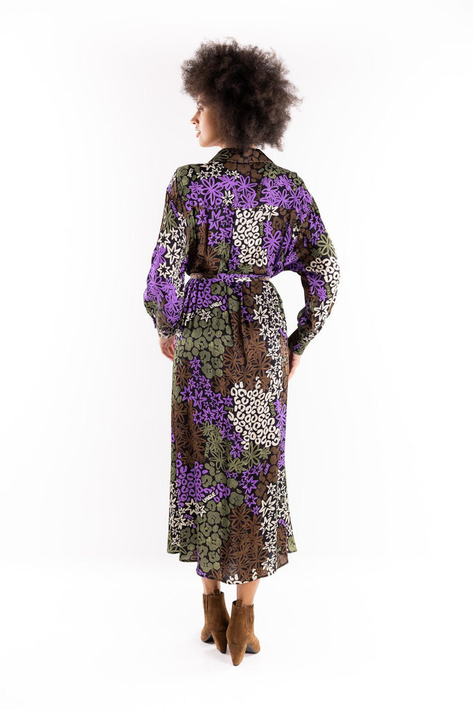 Abito chemisier fantasia multicolor BUW25738 MULTICOLOR BRAND UNIQUE 
