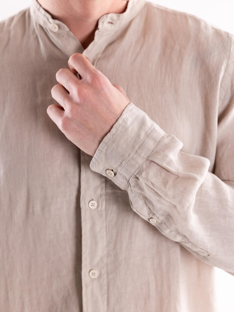 Camicia uomo  in lino beige PRIMULA 554BEIGE PORTOFIORI 