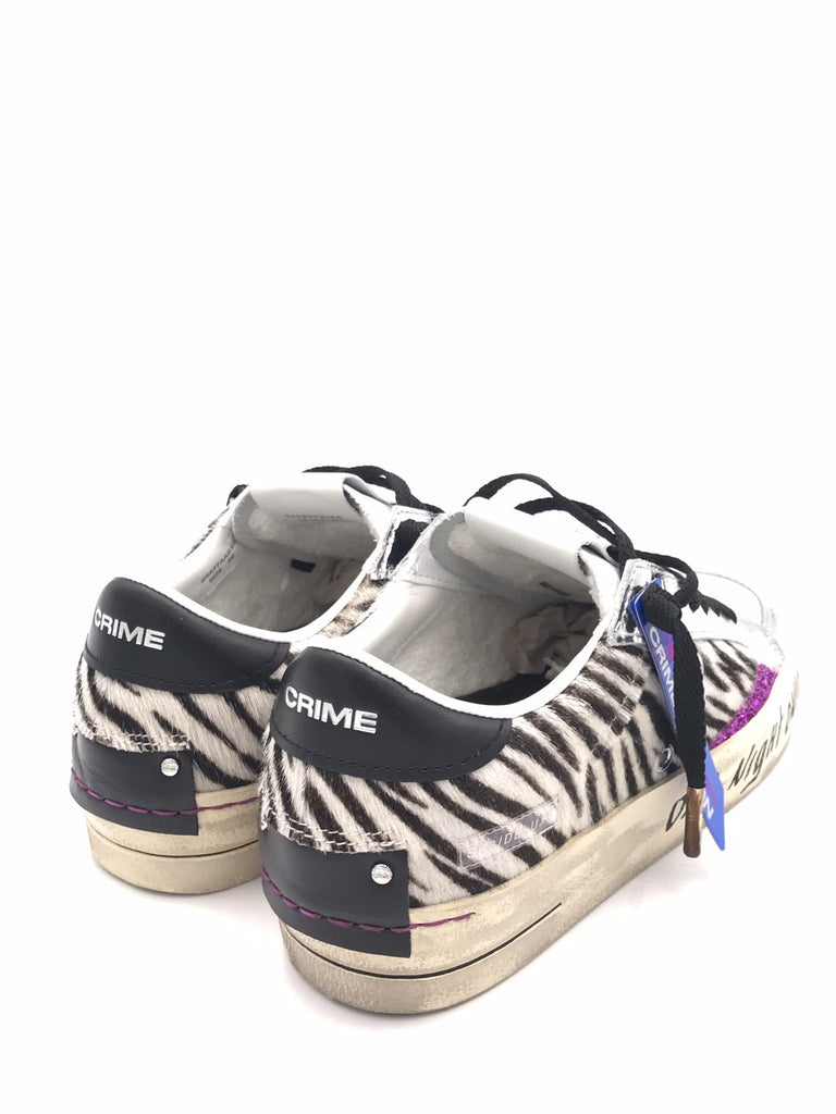 Sneakers sk8 delux in cavallino zebrato 25107 MULTICOLOR CRIME LONDON 