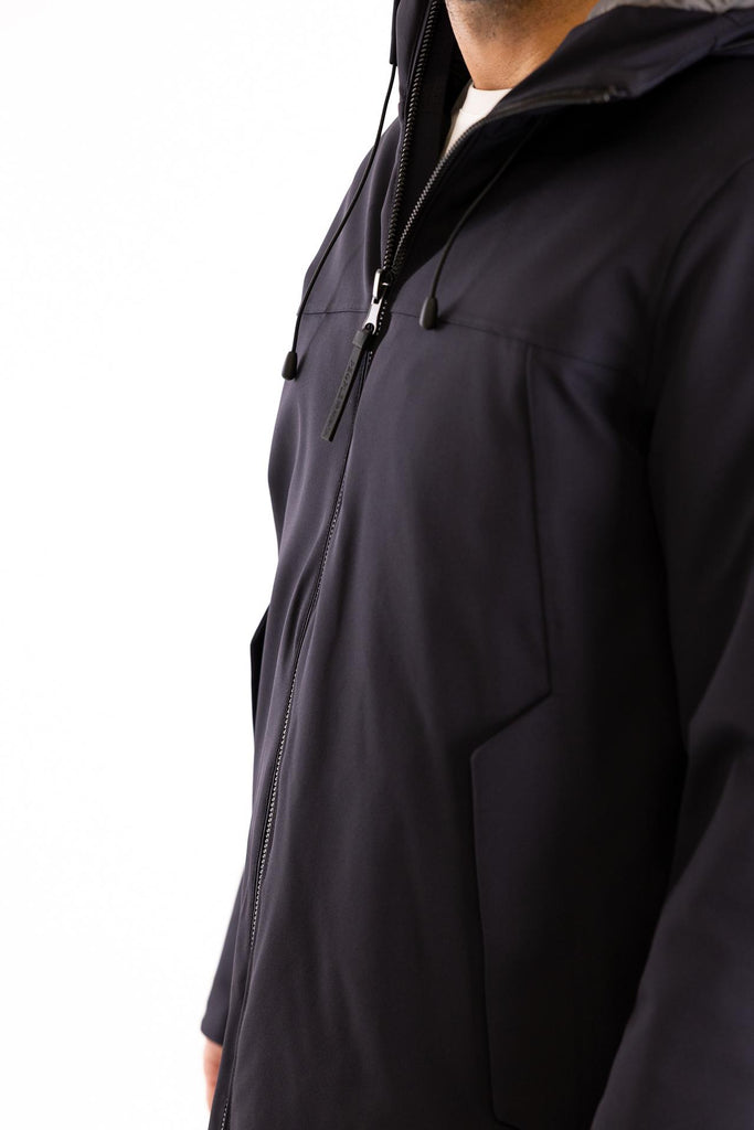 Piumino tecnico lungo Mitake blu MITAKE PM981BLU PEOPLE OF SHIBUYA 