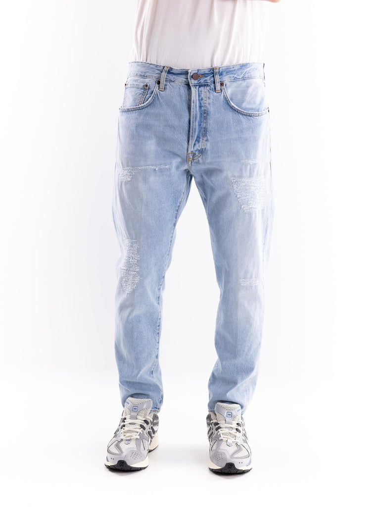 Jeans uomo Rico azzurro chiaro con rammendi M0351 A168AZZURRO People 