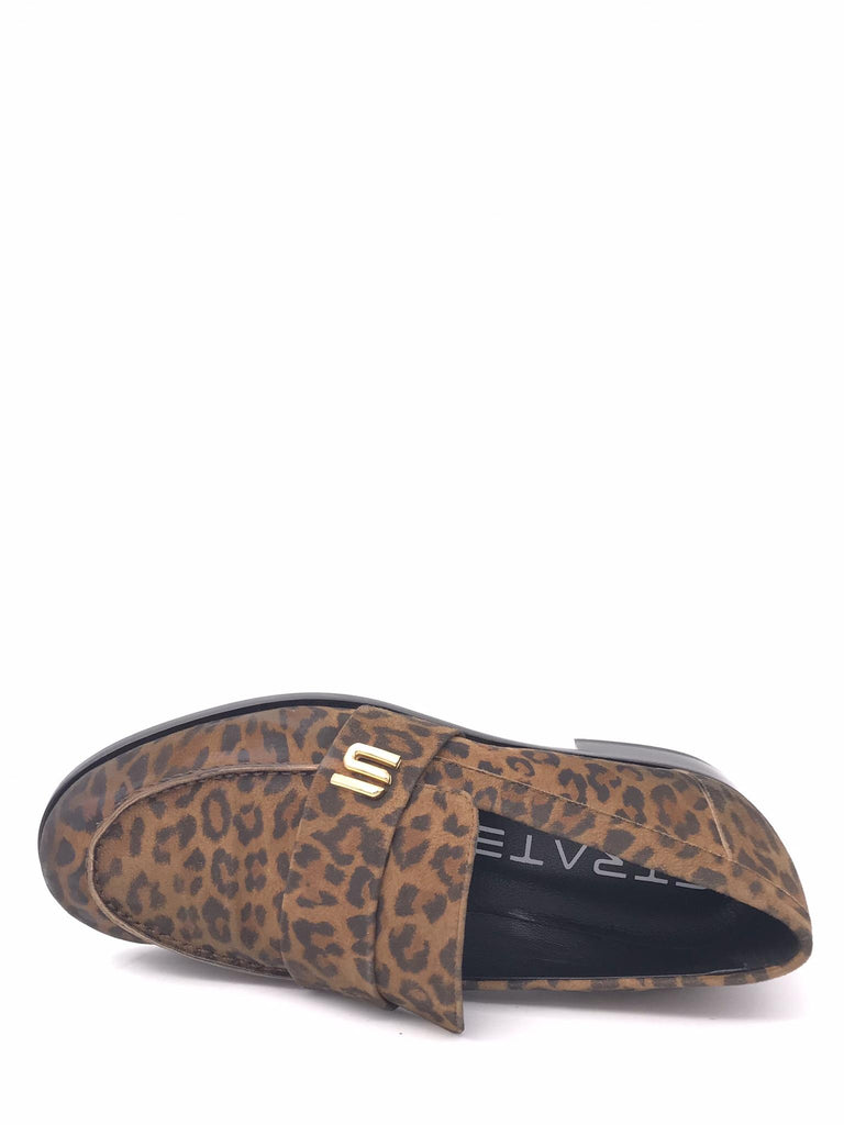 Mocassino donna camoscio animalier A5833 LEOPARDATO STRATEGIA 