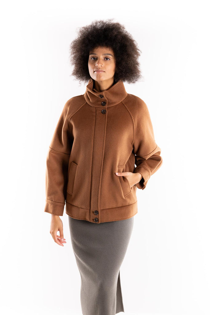 Caban corto Rinalda color cognac 25230860322 COGNAC MARELLA 