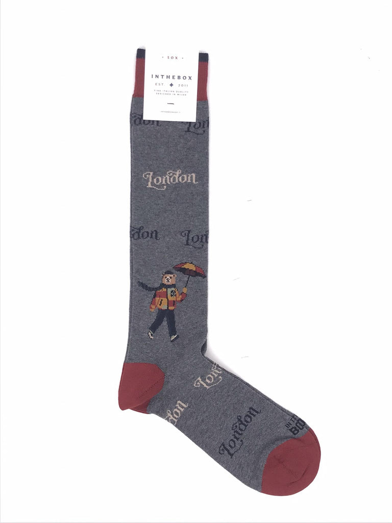 Calzino lungo mr box london grigio scuro FW250020 GRIGIO SCURO IN THE BOX 