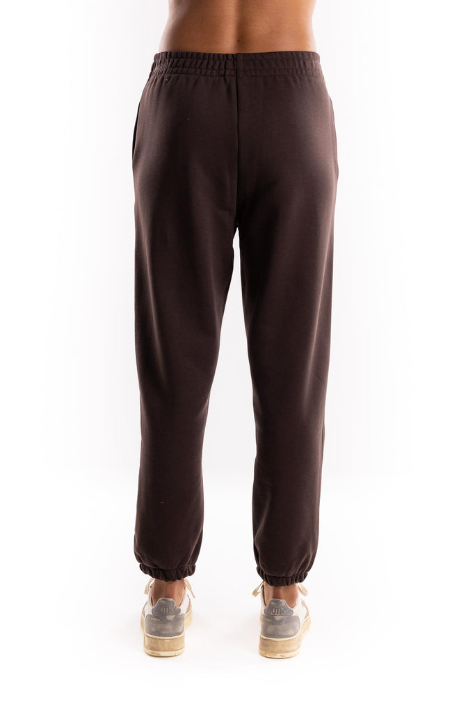 Pantalone basico con elastico al fondo moro HMABW01945 MA03TESTA DI MORO HINNOMINATE 