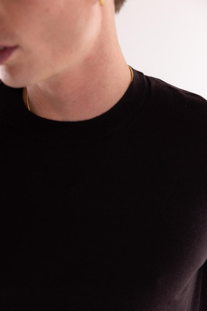 Maglia girocollo finezza 16 cioccolato A001 CIOCCOLATO PAOLO PECORA 