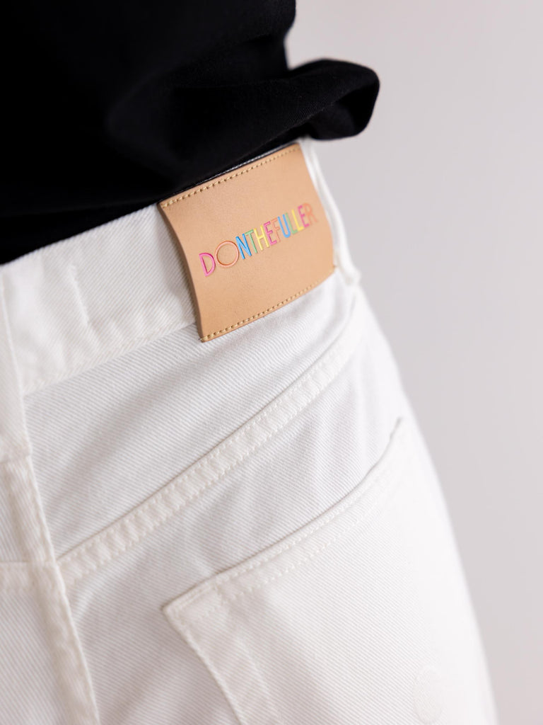 Jeans donna Stoccarda cropped bianco