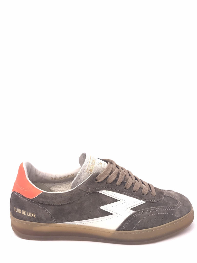 Sneakers uomo retrò in crosta slavata sabbia CL072M TAUPE MOACONCEPT 