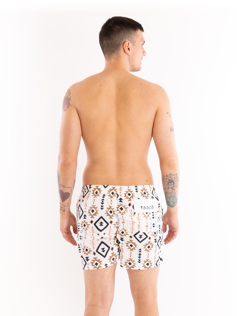 Pantaloncino uomo classic beachwear Uxmal bianco MCLB UXMALMULTICOLOR TOOCO 