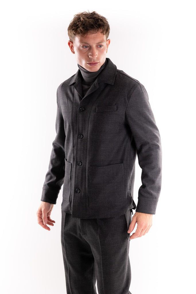 Giacca camicia grigia L071 GRIGIO PAOLO PECORA 