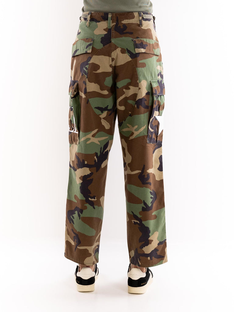 Pantalone donna cargo limited edition camouflage fake BUS25092 CAMOUFLAGE BRAND UNIQUE 