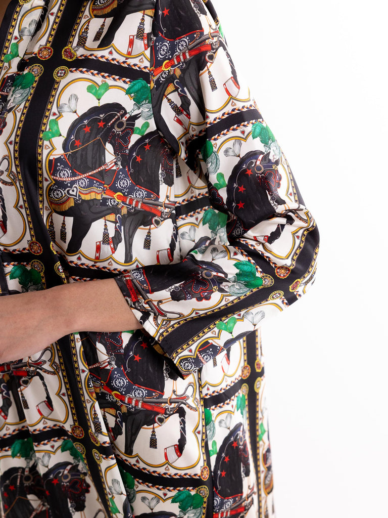Abito donna chemisier sicily horse 14063 MULTICOLOR 5 PROGRESS 