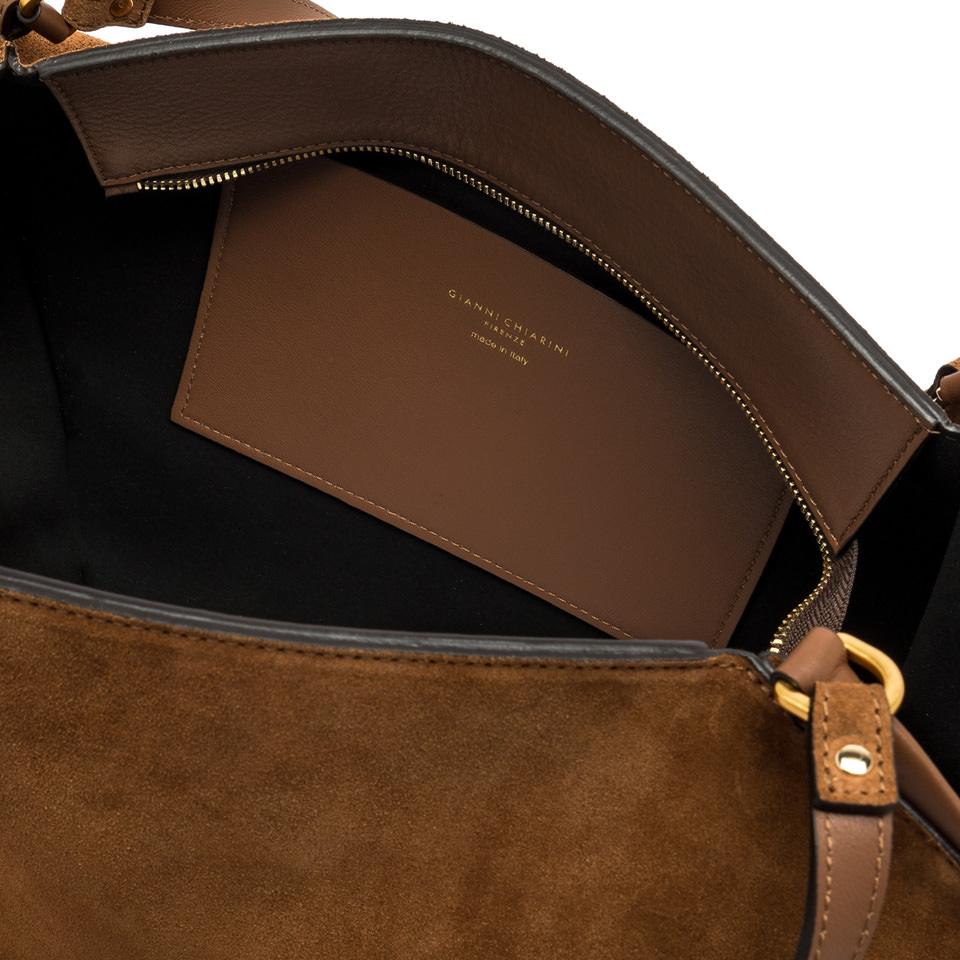 Borsa Bloom in camoscio cognac BS12037 COGNAC GIANNI CHIARINI 