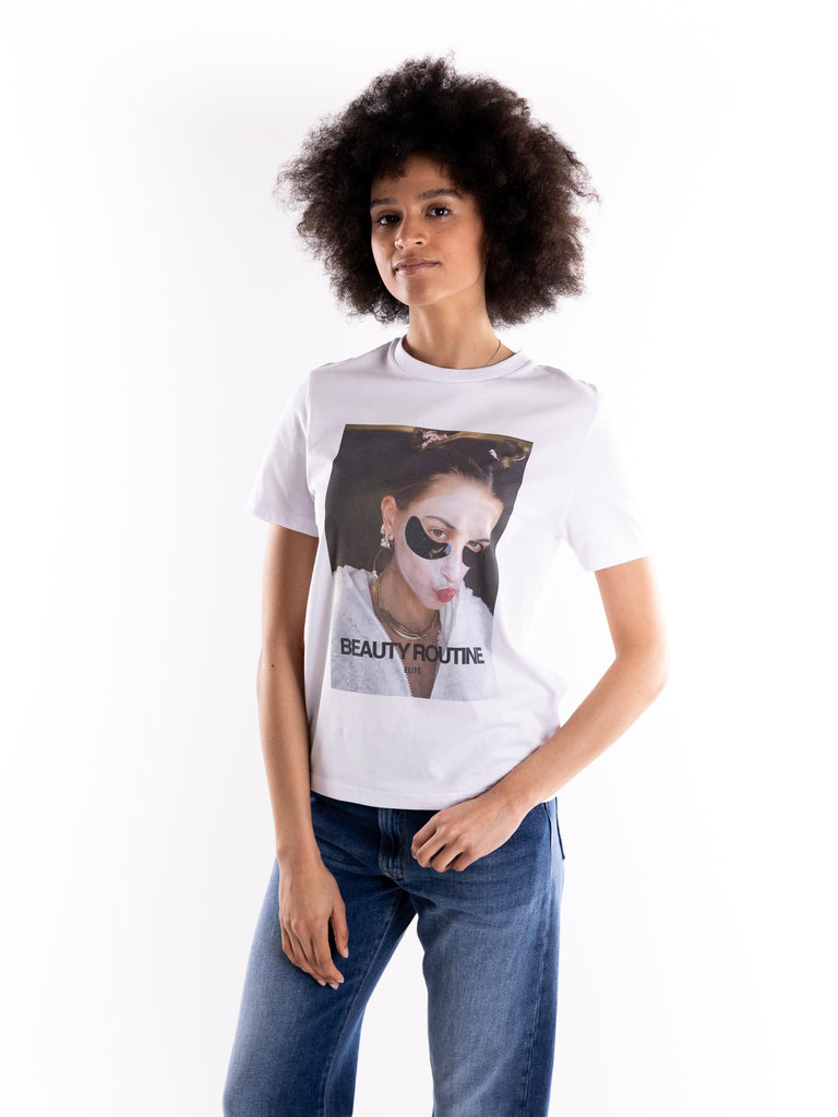 t-shirt donna stampa Patch UTEE 844BIANCO ELITE' 