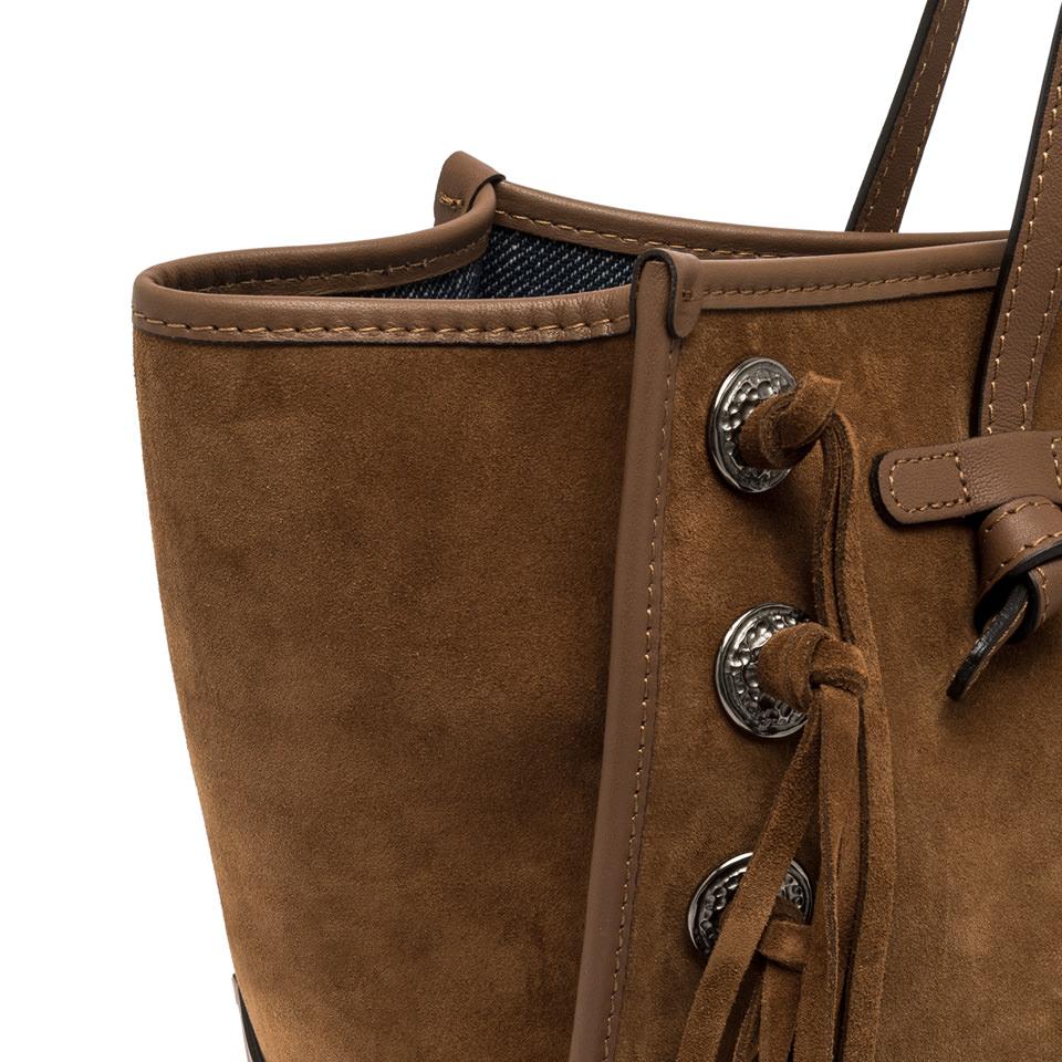Borsa Marcella cognac con frange BS12080 COGNAC GIANNI CHIARINI 