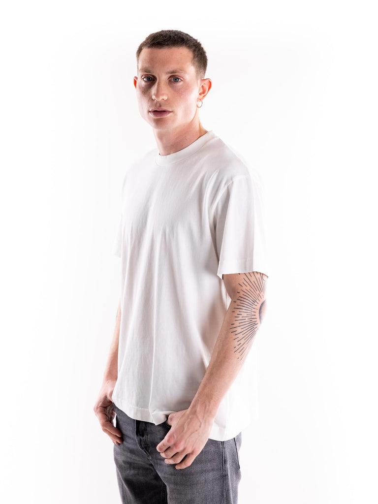 T-shirt over in cotone bianco F031 BIANCO PAOLO PECORA 