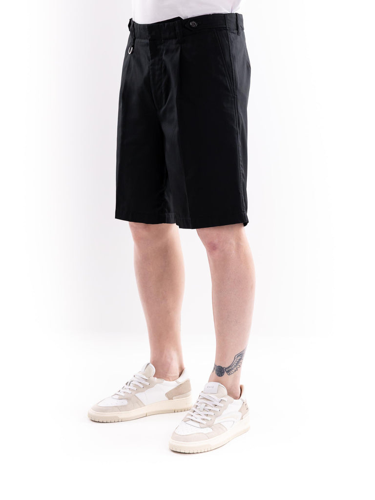 Bermuda uomo cotone leggero nero D021 NERO PAOLO PECORA 