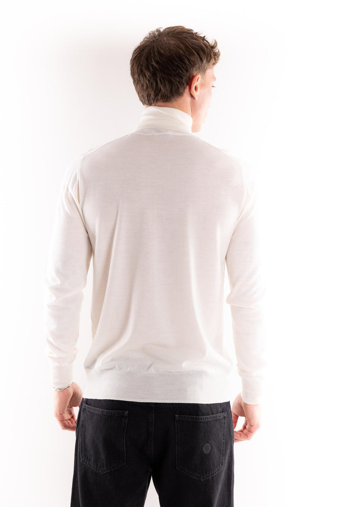 Maglia lupetto finezza 16 panna A003 PANNA PAOLO PECORA 