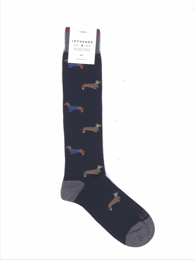 Calzino lungo bassotto nero FW250025 NERO IN THE BOX 